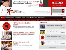 Tablet Screenshot of karate-info.cz